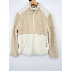 Liv Outdoor Womens Small Quilted Fleece Lined Jacket Neutral Outdoor‎ Hiking